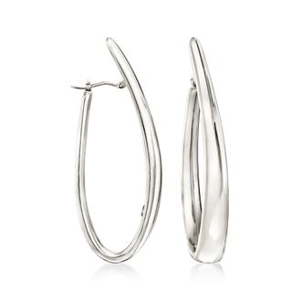 Ross-Simons Italian Sterling Silver Hoop Earrings