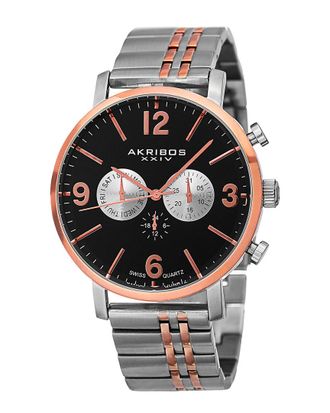 Akribos XXIV Akribos Xxiv Mens Stainless Steel Watch