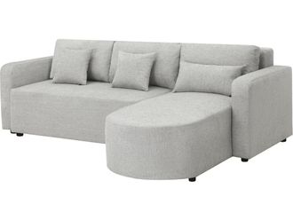 Habitat et Jardin Sof&aacute; Esquinero Convertible Y Reversible De Tela charles - 3 Plazas - Gris
