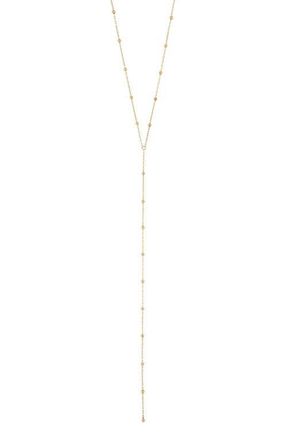 Bony Levy Mykonos 14K Gold Station Y-Necklace in 14K Yellow Gold at Nordstrom, Size 18
