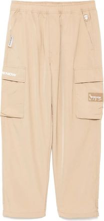 Aape By A Bathing Ape Cargo con logo Moonface - Toni neutri