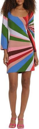 Donna Morgan Scoop Neck Three-Quarter Sleeve Minidress in Bbl Pk/Bb at Nordstrom Rack, Size 10