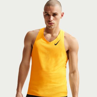 Nike Mens AeroSwift Dri-FIT ADV Running Singlet in Orange | FN4231-845
