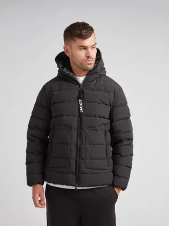 JACK1T R4D Tramline Hooded Puffer Jacket in Matt Black at Nordstrom, Size Xx-Large