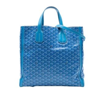 Goyard Pre-owned Tote Bags, female, Blue, Size: ONE SIZE Pre-owned Canvas Shoulder Bag