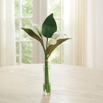 Ballard Designs Calla Lily Floral Arrangement in Vase - Ballard Designs
