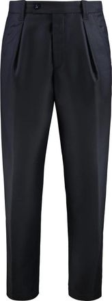 A.P.C. Wollen Pantalon met Zakken - Heren - Nette broeken - Blauw - S - Wol - Broeken