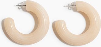 H&M Hoop-Ohrringe - White