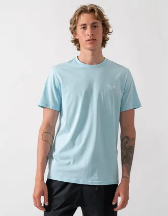 Emporio Armani Mens Emporio Armani Mens Beach T-Shirt with Eagle Logo - Sky - Blue - Size: 42