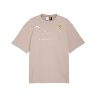 Puma T-shirt Scuderia Ferrari Premium da uomo, Accessori, Beige, XL