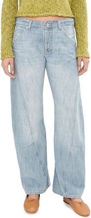 Free People We The Free Highland Low Rise Bowed Jeans Womens Clothing Art School : 30 29, Cotton/Denim