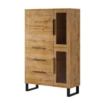 Petits Meubles Vajillero 3 puertas 3 cajones tableros de aglomerado laminados madera