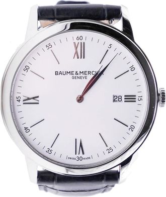 Baume & Mercier Classima 10414 Watch - Dames - Horloges - Wit - ONE Size - Leer - Accessoires