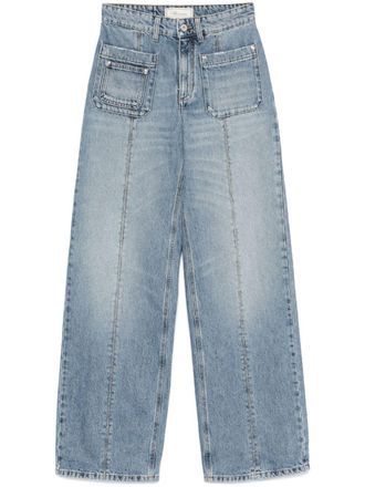 Blumarine straight-leg jeans - women - Cotton - 38 - Blue