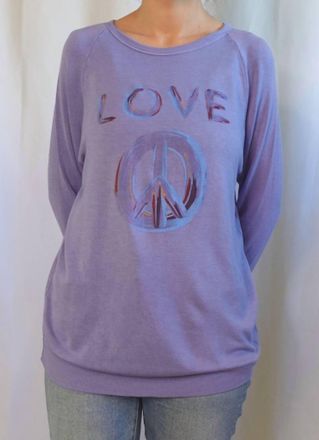 Good Hyouman Dave Love Pullover Sweater In Purple