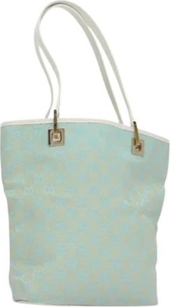 Gucci Pre-owned Tote Bags, female, Blue, Size: ONE SIZE Pre-owned Vintage Tote Bag