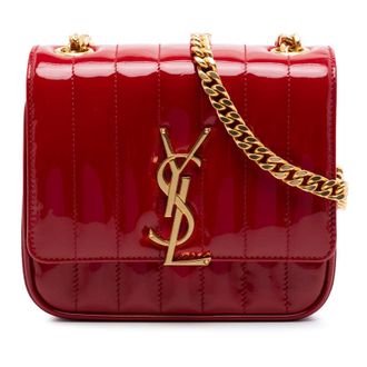 Saint Laurent Pre-owned Saint Laurent Small Patent Monogram Vicky Chain Bag Ladies 4GSQYUKY7EQ65W7I