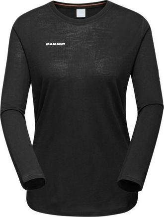 Mammut Tree Wool Firstlayer Longsleeve Merinoshirt für Damen | schwarz