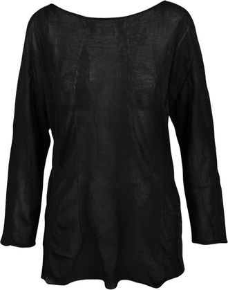 Alpha Studio Maglia Garzata - Dames - Lange truien - Zwart - L - Polyester - Truien & Vesten