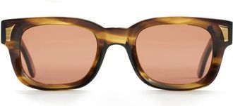 Family Affair Zonnebril met rechthoekig montuur - Bruin