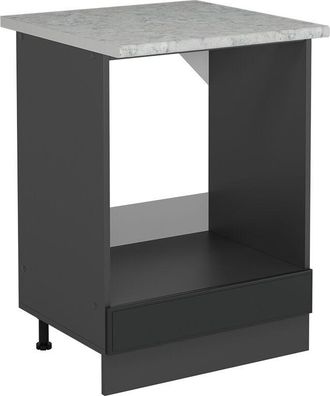 Vicco Armario Para Horno Empotrado R-line, Antracita Casa De Campo, 60 Cm Et M&aacute;rmol, Vicco