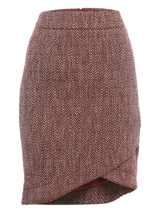 Chanel jacquard pencil skirt - Red