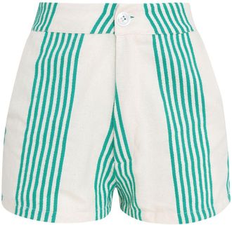 Amir Slama Shorts a righe - Bianco