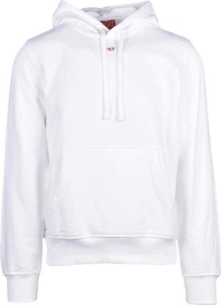 Diesel Hoodies & sweatvesten, Heren, Wit, M, Katoen, Hooded Sweatshirt