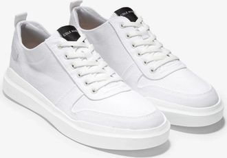 Cole Haan Grandprø Rally C34712 Sneakers White Canvas Court Shoes ZAP423