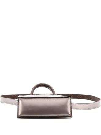 Louis Vuitton Petit Sac Plat Bag Monogram Vernis with Monogram Canvas crossbody bag - Verde