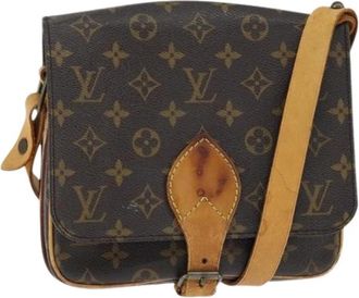 Louis Vuitton Pre-owned Canvas Cross Body Tas - Dames - Vintage Schoudertas - Bruin - ONE Size - Vintage