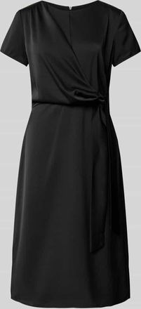 Rinascimento Rinascimento Knielanges Cocktailkleid mit Knotendetail und Rei&szlig;verschluss in Black, Gr&ouml;&szlig;e XL