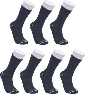Ed Hardy Athletic Half Cushion Crew Sock 7-Pack in Black at Nordstrom