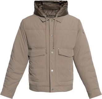 Moose Knuckles Donsjack met afneembare capuchon - Heren - Winterjassen - Beige - M - Leer - Jassen