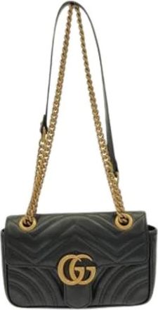 Gucci Pre-owned Cross Body Bags, female, Black, Size: ONE SIZE Pre-owned Shoulder Bag
