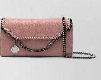 Stella McCartney falabella chain detail continental wallet