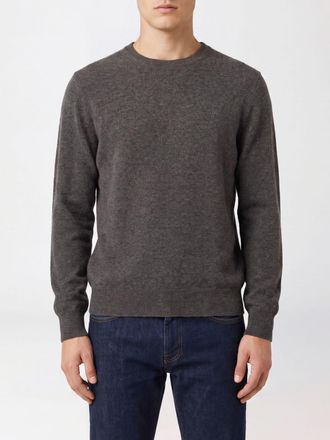 Ballantyne Long-Sleeved Ribbed Crewneck Jumper in 100% Cashmere