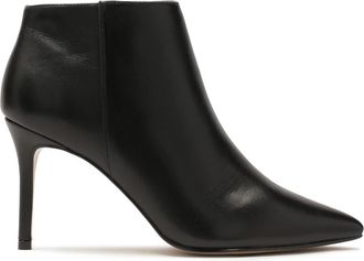 Kazar Klassieke laarzen op een slanke stilettohak. Dit product valt klein uit. - Dames - Laarzen met Hak - Zwart - 40 EU - Leer - Schoenen