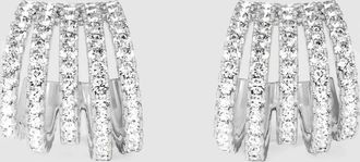 APM Monaco Boucles doreilles Croisette 5 Anneaux Argent