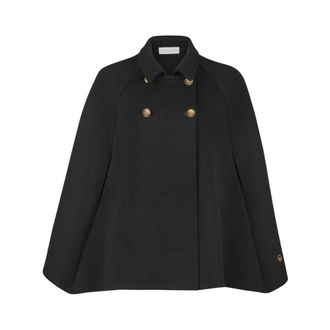 Busnel Calypso Cape - Dames - Ponchos - Zwart - M - Wol - Jassen