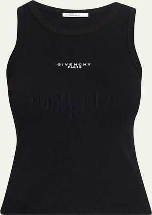 Givenchy Logo Ribbed Tank Top