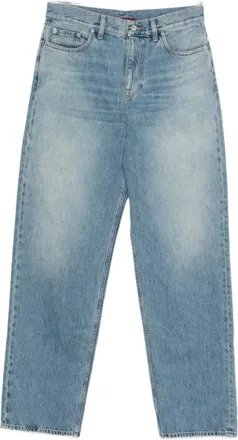 Gucci Loose-fit Jeans, female, Blue, Size: W28 Cotton Denim Pants