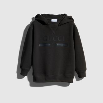 Gucci Kids - Cotton Sweatshirt With Print, Black
