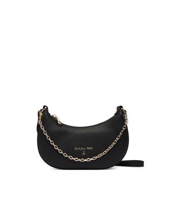 Patrizia Pepe Black Crescent Bag