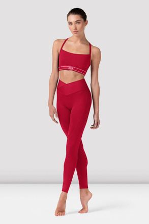 Bloch BLOCH Ladies Anna V Front Legging, Cherry