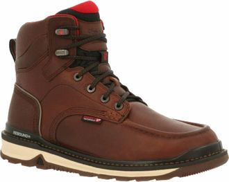 Rocky Mens Rams Horn Wedge Work Boots In Brown
