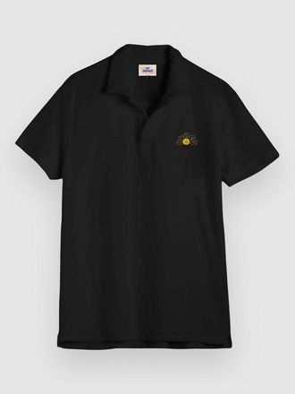THE DUDES Leon Terry Polo Shirt schwarz