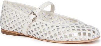 Paige Jaden Cutout Mary Jane Flat in Cream at Nordstrom, Size 10.5