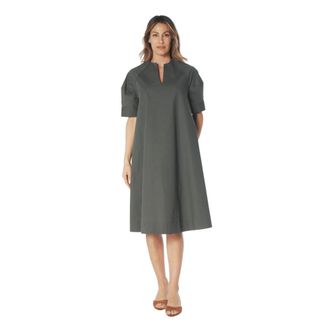 Rosso35 Rosso35, Dames, Jurken, Groen, Maat: 2XL Katoen