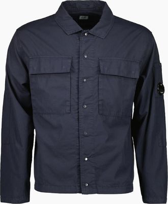 C.P. Company Mens Rip-Stop Lens Overshirt - Navy - Size: 38/Regular